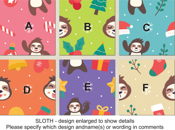 Sloth - Christmas Wrapping Paper