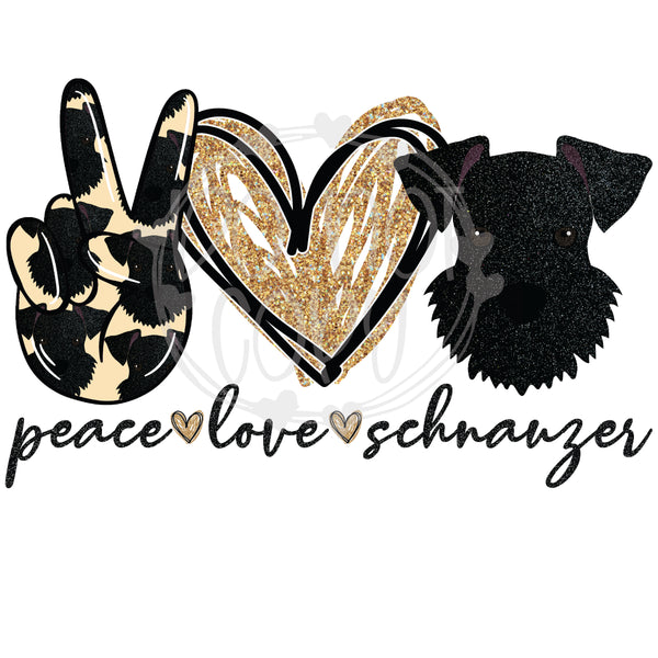 Peace Love Schnauzer - T2 Blanks 4 You
