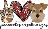 Peace Love Schnauzer2 - T2 Blanks 4 You