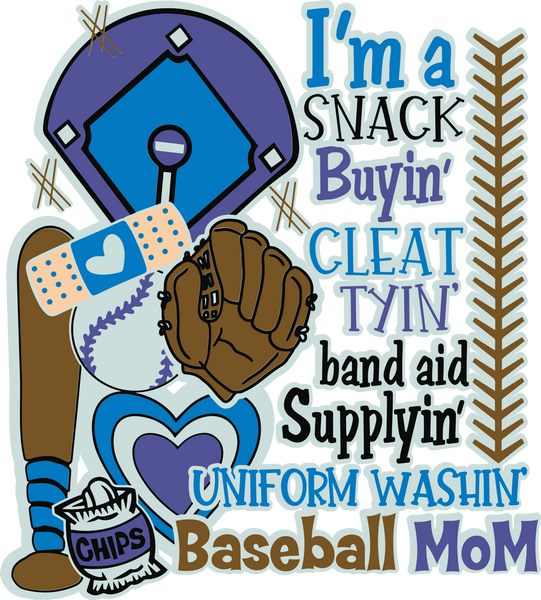 Snack Buyin' Baseball Mom - T2 Blanks 4 You