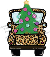 Leopard Christmas Truck