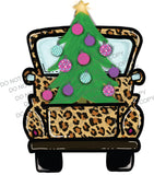 Leopard Christmas Truck