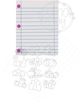 Notebook Paper Door Hanger - DIY - T2 Blanks 4 You