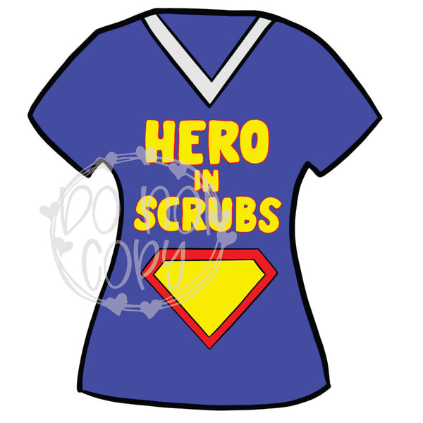 Nurse Fitted Scrub Top - Hero - T2 Blanks 4 You