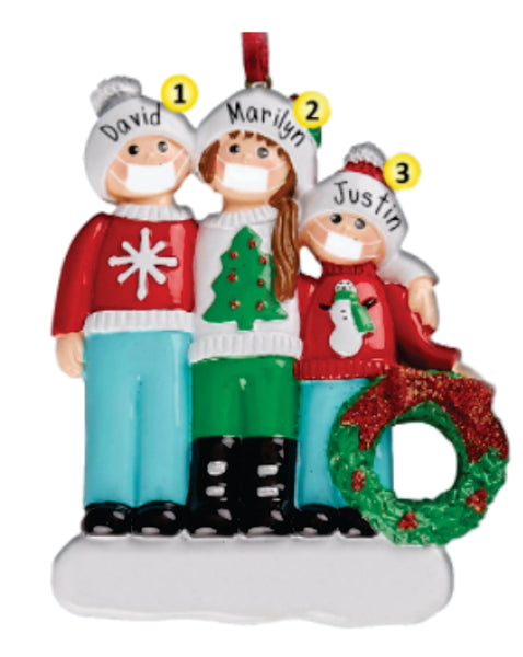 Covid Christmas Ornaments - Style #4 PREORDER CLOSES 9/30