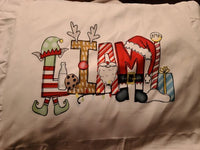 Christmas Name Pillowcase