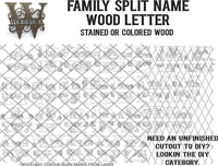 Family Name Split Monogram