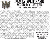 Family Name Split Monogram - DIY