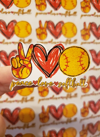 Peace Love Softball - T2 Blanks 4 You