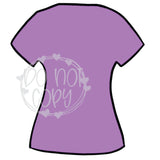 Nurse Fitted Scrub Top - Sweet Lilac - T2 Blanks 4 You