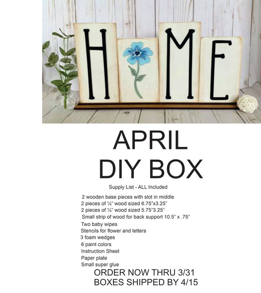 April Box of The Month Project