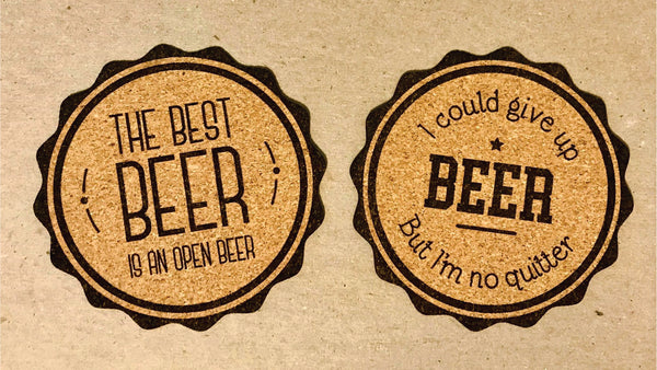 Beer Theme Coaster Set - T2 Blanks 4 You