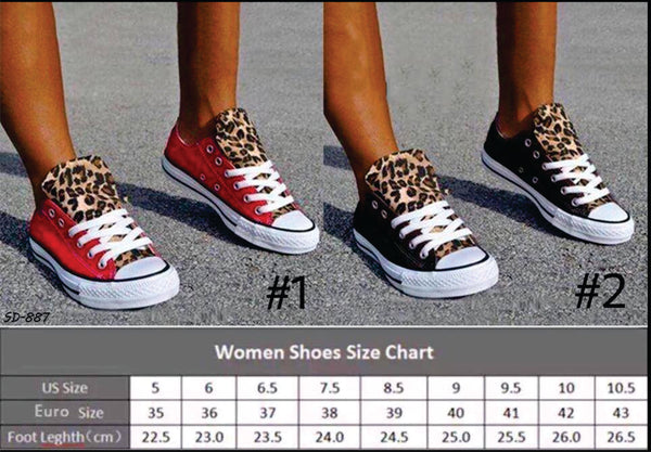 Leopard Trim Sneakers (ORDERS CLOSE 7/4 MIDNIGHT) - T2 Blanks 4 You