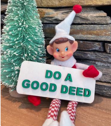 Elf Good Deed Sign
