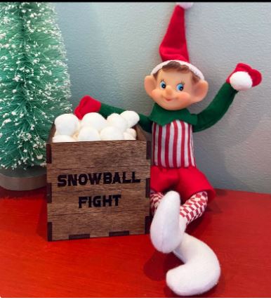 Elf Snowball Fight Box