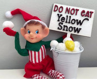 Do Not Eat Yellow Snow Sign