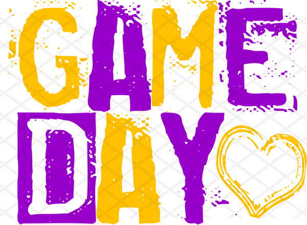 Game Day - Purple and Gold - T2 Blanks 4 You