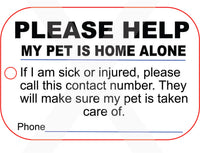 Pet Home Alone Tag