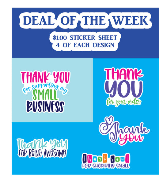 March 23rd, 2021 Deal of the Day $1.00 Sticker sheet!
