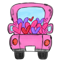 Personalized Valentine Truck