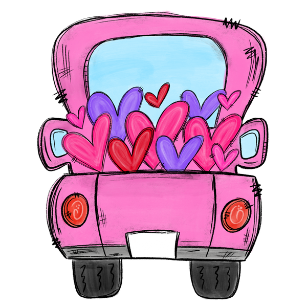 Personalized Valentine Truck